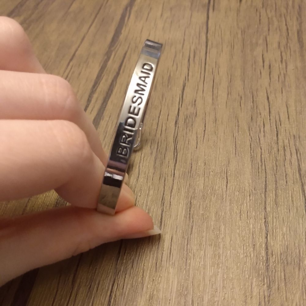 Silver tone‎  bridesmaid bracelet